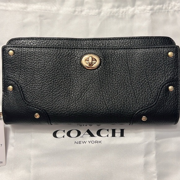 Coach Mercer Accordion Zip Wallet In Grain Leather - Picture 2 of 8